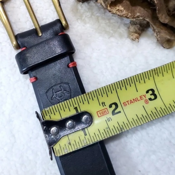 New Ariat Men's Reinforced Work Belt Size 26/90 Black - Picture 4 of 7